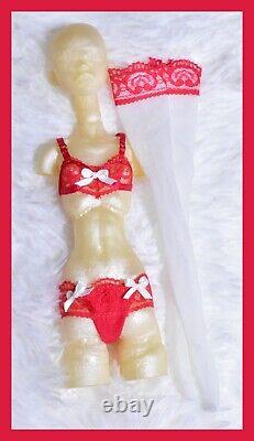 Popovy Sisters BJD MSD Red Lace Lingerie Outfit OOAK Artist Made Ursi Sarna