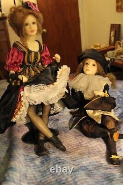 Precious Large Vintage Wax Doll Duo-OOAK-Excellent Condition-Please Read