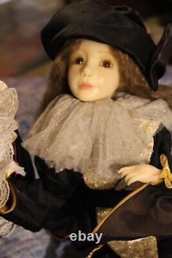 Precious Large Vintage Wax Doll Duo-OOAK-Excellent Condition-Please Read