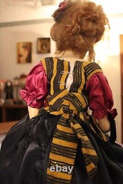 Precious Large Vintage Wax Doll Duo-OOAK-Excellent Condition-Please Read