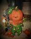 Primitive Patti's Ratties 8 Halloween Pumpkin Raggedy Ann Doll Artist Sikes