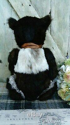 Pudding Coco and Clare Handmade Ooak collectors brown bear Artist Bear 21