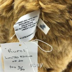 RARE Large Lillibet Growler Bear Rufus Mohair 62cm long Ltd Ed 4/20