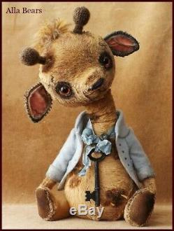 READY to SHIP Alla Bears artist Antique Vintage Giraffe art doll toy Japan anime