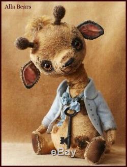 READY to SHIP Alla Bears artist Antique Vintage Giraffe art doll toy Japan anime