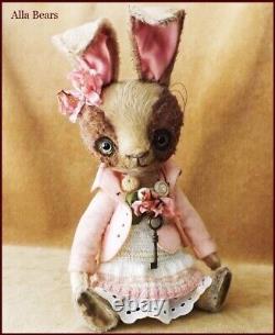 READY to SHIP Alla Bears artist bunny rabbit doll teddy OOAK Japan pet sweater