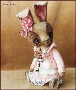 READY to SHIP Alla Bears artist bunny rabbit doll teddy OOAK Japan pet sweater