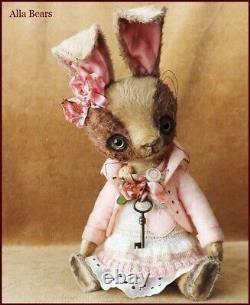 READY to SHIP Alla Bears artist bunny rabbit doll teddy OOAK Japan pet sweater