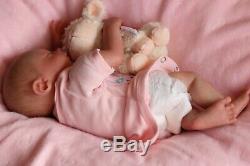 REBORN BABY DOLL PREEMIE 15 PREMATURE FAITH, ARTIST 9yrs MARIE OUTFIT MAY VARY