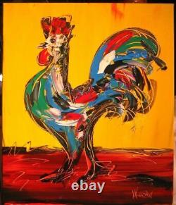ROOSTER painting Abstract Modern Art Contemporary REGHRTH