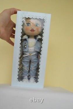 Rag Doll, Handmade doll, OOAK Doll, Textile Decorative Doll Collector Art Dolls