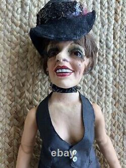 Rare And Hand-crafted Liza Minnelli (Cabaret) Artist Doll by Ron Kron