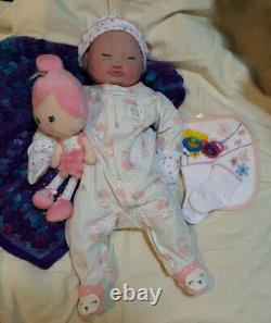 Ready To Ship- 22 Boo boo Drink n Wet Newborn Baby Doll Girl Full Silicone