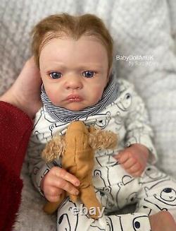 Reborn Baby Boy Doll Alfie 20 5lb (aka Aofie) by UK Artist Sara Jeffery