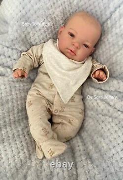 Reborn Baby Boy Doll Theodore, 18 newborn by UK Artist BabyDollArtUK Sara