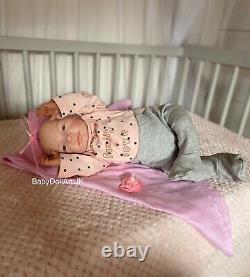 Reborn Baby Girl Doll Anna, 19 full limbs by UK Artist