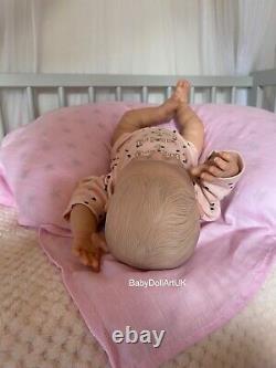 Reborn Baby Girl Doll Anna, 19 full limbs by UK Artist