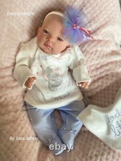 Reborn Baby Girl Doll Arianna, newborn baby girl by UK Artist #BabyDollArtUK