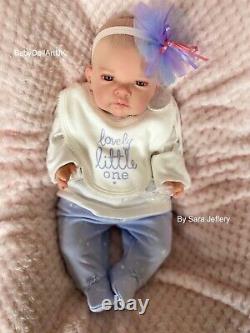 Reborn Baby Girl Doll Arianna, newborn baby girl by UK Artist #BabyDollArtUK
