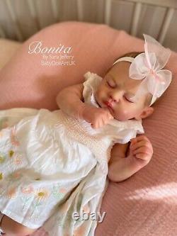 Reborn Baby Girl Doll Bonita COA Phil Donnelly by UK Artist Sara Jeffery NEWBORN