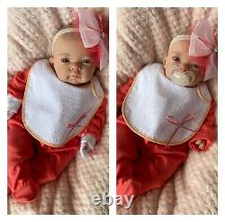 Reborn Baby Girl Doll Chloe, newborn baby girl By UK Artist BabyDollArtUK