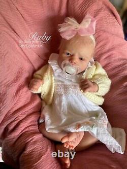 Reborn Baby Girl Doll RUBY (RealBorn with COA) by UK Artist Sara Jeffery