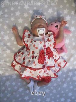 Reborn Baby Girl Leah Now Lily Floppy Lifelike Doll /artist Dan / Sunbeambabies