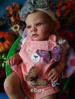 Reborn Baby Sabrina By Reva Schick Painted By Artist Michelle Crawford