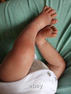 Reborn Baby doll Artist of 11yrs CHICKYPIES GHSP. Bi racial AISHA Textured Skin