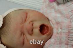 Reborn Doll 6lbs + Realborn Baby Yawning Leilani Coa Artist Marie Sunbeambabies