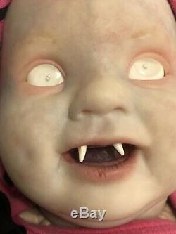 Reborn Fantasy Albino Vampire Baby OOAK 18 Punkin From BB Artist Gingerlynn