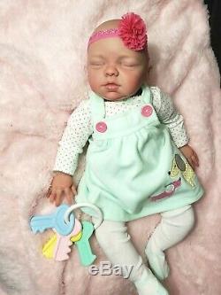 Reborn baby Amber, reborn girl doll, so cute, By Artist in USA, Steal of a Deal