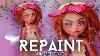 Repaint Summer Pixie Ooak Barbie Extra Mini U0026 Cave Club Hybrid Doll Custom Tutorial