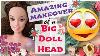 Repainting Big Barbie Doll Head Flower Princess Ooak How To Draw Realistic Face Eyes Lips