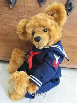 Rusty the Sailor vintage mohair artist teddy bear from Snickers Bears OOAK 22