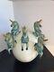 Sergio Bustamante Large Egg With 5 Unicorns. Unique Piece Ooak. With Coa