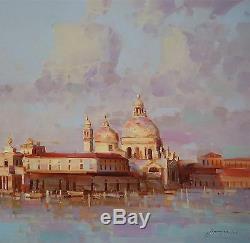 Santa Maria Della Salute, Venice Original Oil painting, Handmade, One of a kind