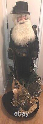 Santa OOAK 52in Artist Stone Soup SIGNED Dated 1995. Retail $1,700 Pick-Up/Ship