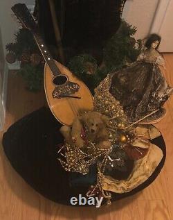 Santa OOAK 52in Artist Stone Soup SIGNED Dated 1995. Retail $1,700 Pick-Up/Ship