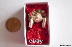 Shirley Temple Doll with Display Box, 112 Artist Handmade Miniature OOAK