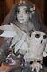 Silvery Moon Goddess Doll With Owl Sidekick-ooak