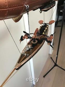 Steampunk Airship, 38 inch long, one of a kind, handmade