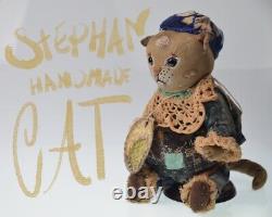 Stephan OOAK Handmade Art Vintage Cat Doll by DARIA SIKORA