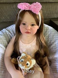 Sweet Reborn Baby GIRL Doll REBECCA was Angelica by Reva Schick COMPLETED Child