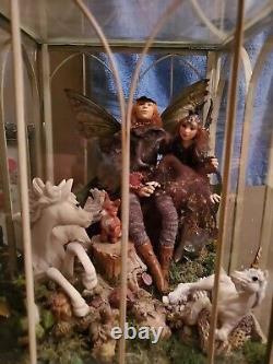 TWO OOAK fairies by Marchella of Gossamer Glen polymer clay handmade fairy pair