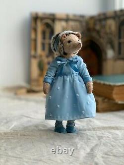 Teddy Handmade Interior Toy Collectable Gift Animal Doll OOAK Hedgehog