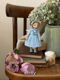 Teddy Handmade Interior Toy Collectable Gift Animal Doll OOAK Hedgehog Romantic