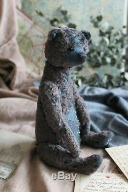 Teddy Handmade Toy Collectable Gift Animal Doll OOAK Star Bear Starry Sky Night