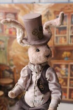 Teddy Handmade Toy Gift OOAK Doll Bear Rabbit March Hare Bunny