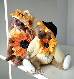 Teddy Rabbit Sunflower Teddy OOAK by Voitenko Ukraine